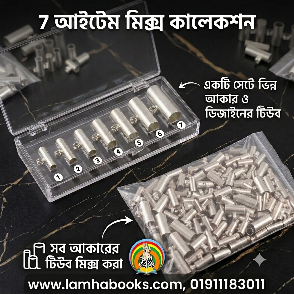 বিলি/সিলভার তাবিজ-কবজ (৫০০ গ্রাম) অনুবানিক ১৪০ পিচ মিক্স